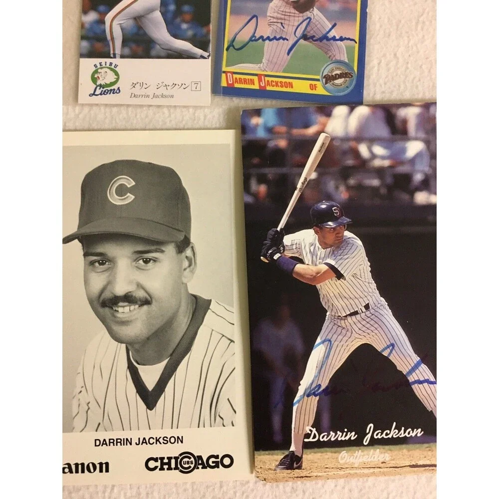 13 Cubs Darrin Jackson Autographed Baseball Card